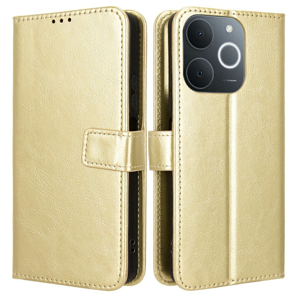 Őrült könyvtáska a Realme Note 70T-hez - arany színben