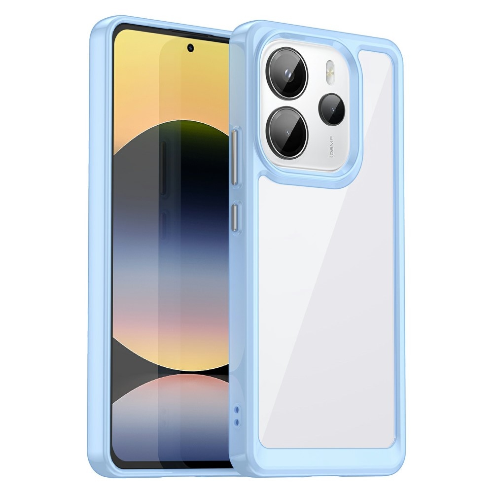 Gél tok kemény hátlappal Xiaomi Redmi Note 14-hez - kék