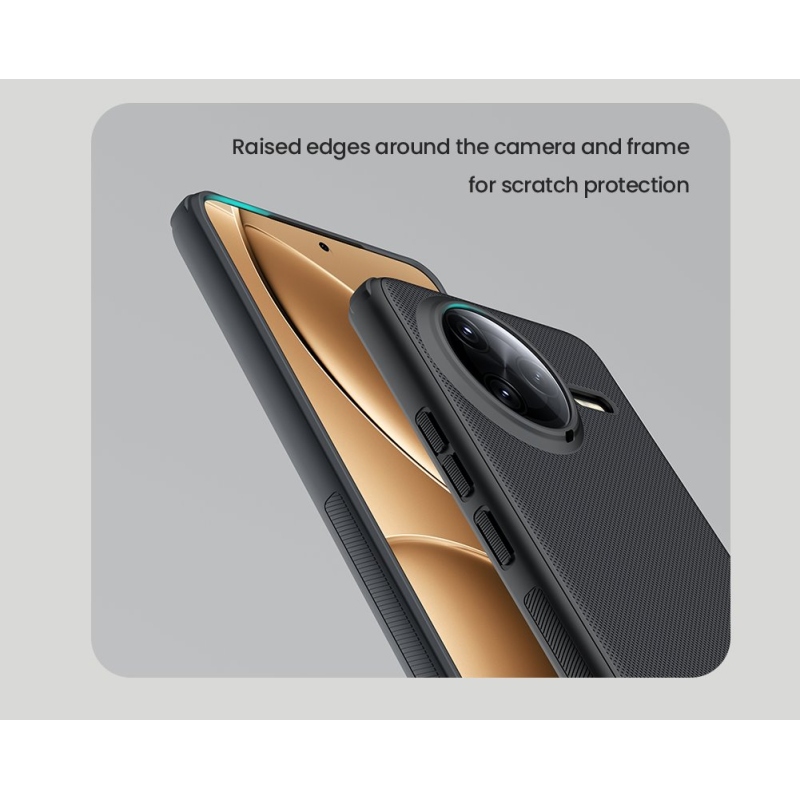 Nillkin Super Frosted PRO hátlap a Poco F7 Ultra számára Fekete