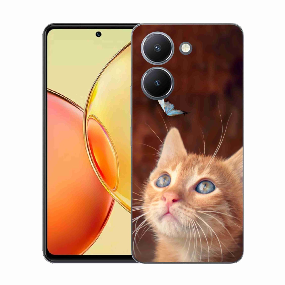 Zselés borítás mmCase a Vivo Y36-hoz - pillangó és cica