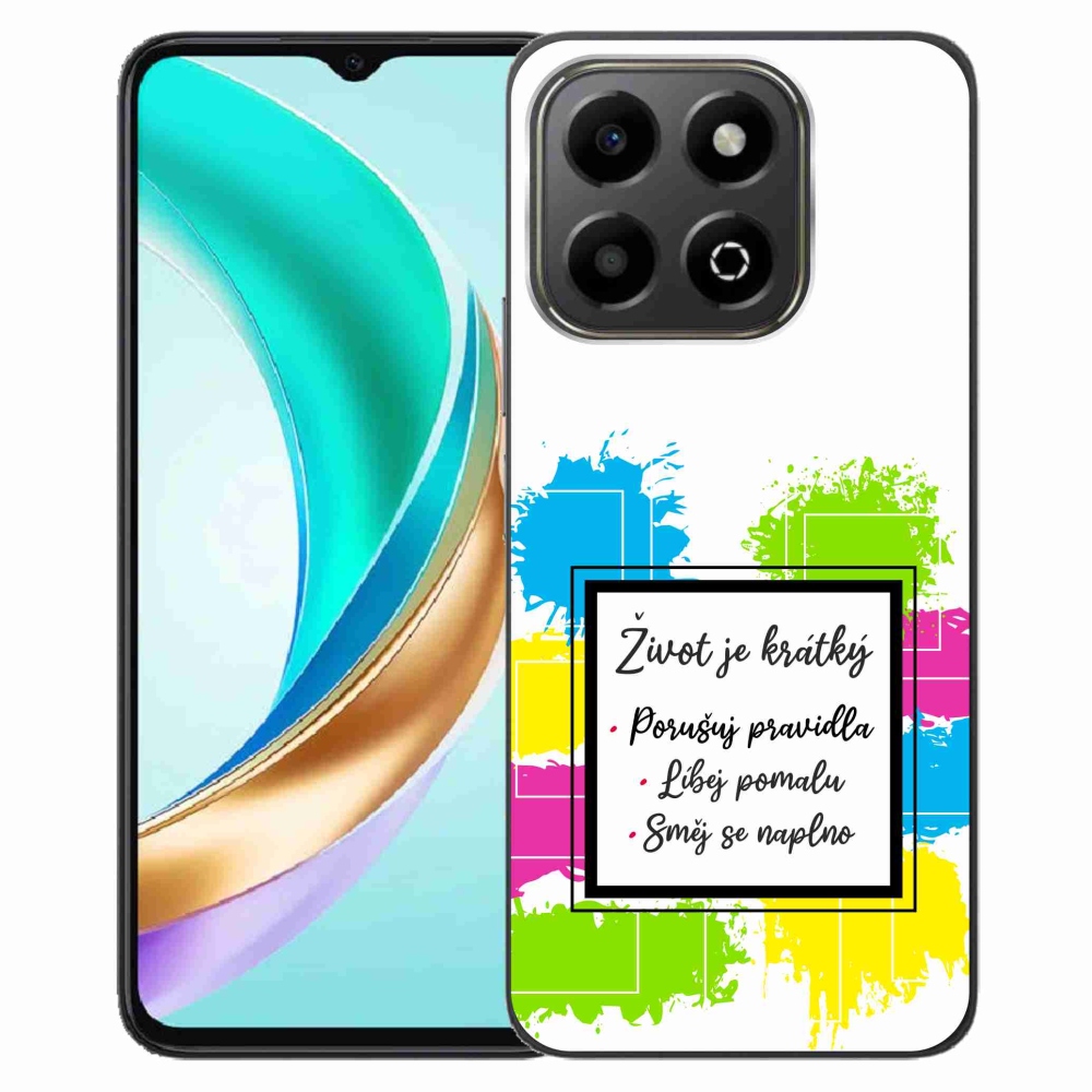 Gél borító mmCase a Honor X6b készülékhez - idézem 5 fehér háttér