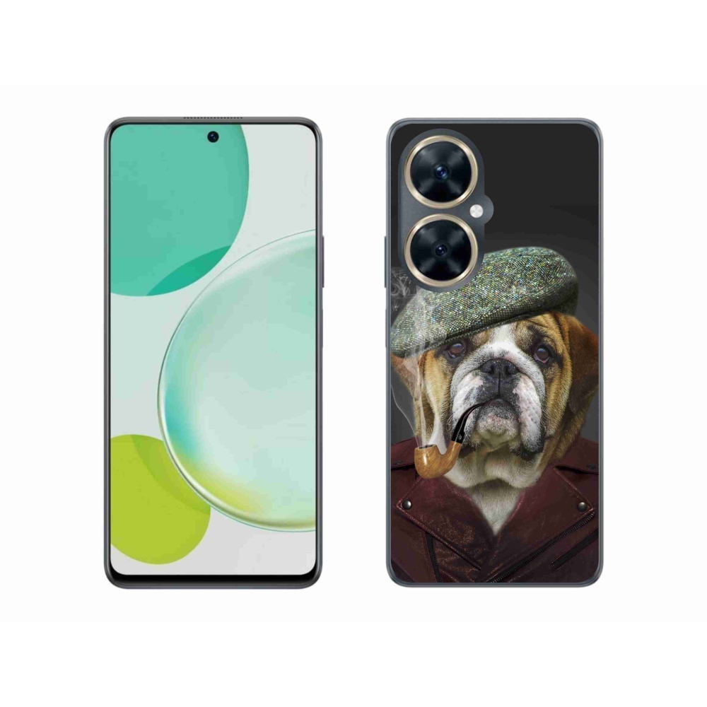 Zselés borítás mmCase a Huawei Nova 11i készülékhez - kutya csővel