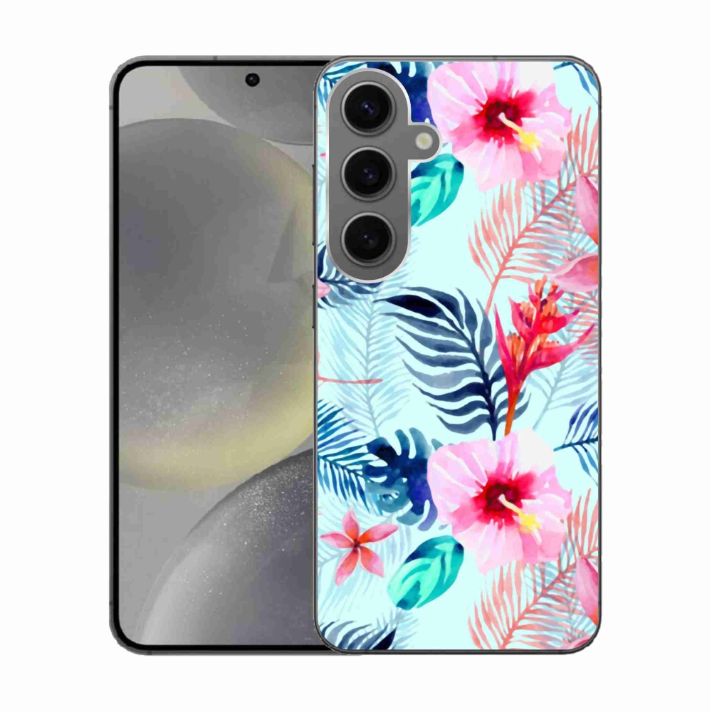 Gél védőhuzat mmCase Samsung Galaxy S24 készülékhez - virágok