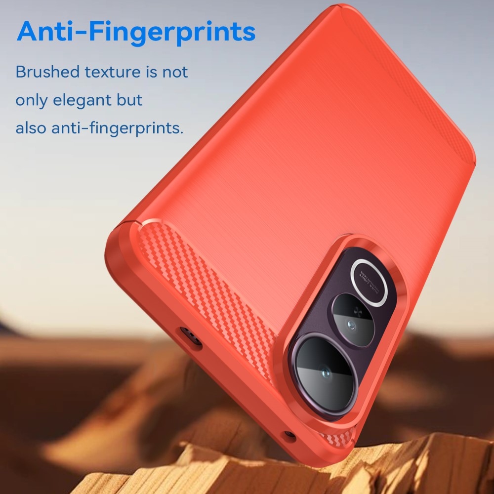 Szénálló zselés tok a Vivo V50 Lite 4G/5G készülékhez - piros