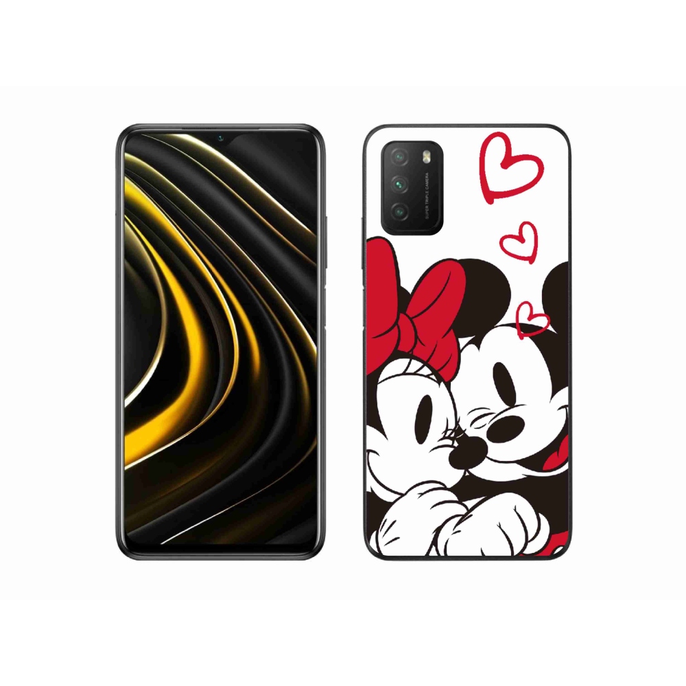 Gél borítás mmCase a Xiaomi Poco M3-hoz - minnie és mickey
