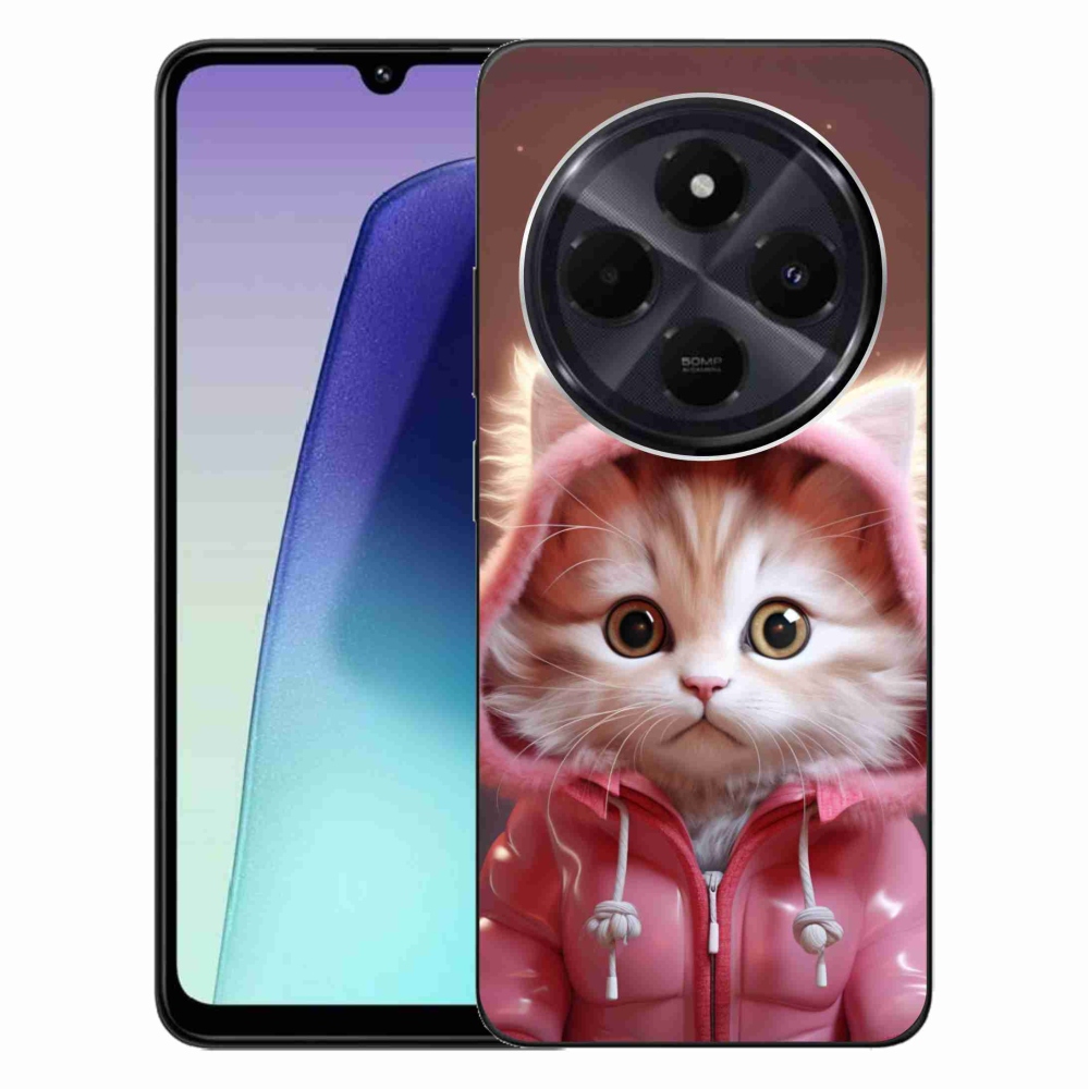 Gél borítás mmCase a Xiaomi Redmi 14C/Poco C75-hez - aranyos cica 3