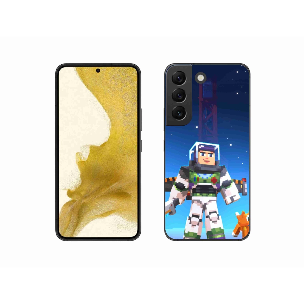 Gél borítás mmCase Samsung Galaxy S22 5G - minecraft 2