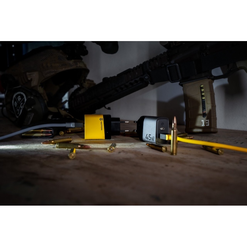 Taktikai mikrohálózat GaN 45W szürke