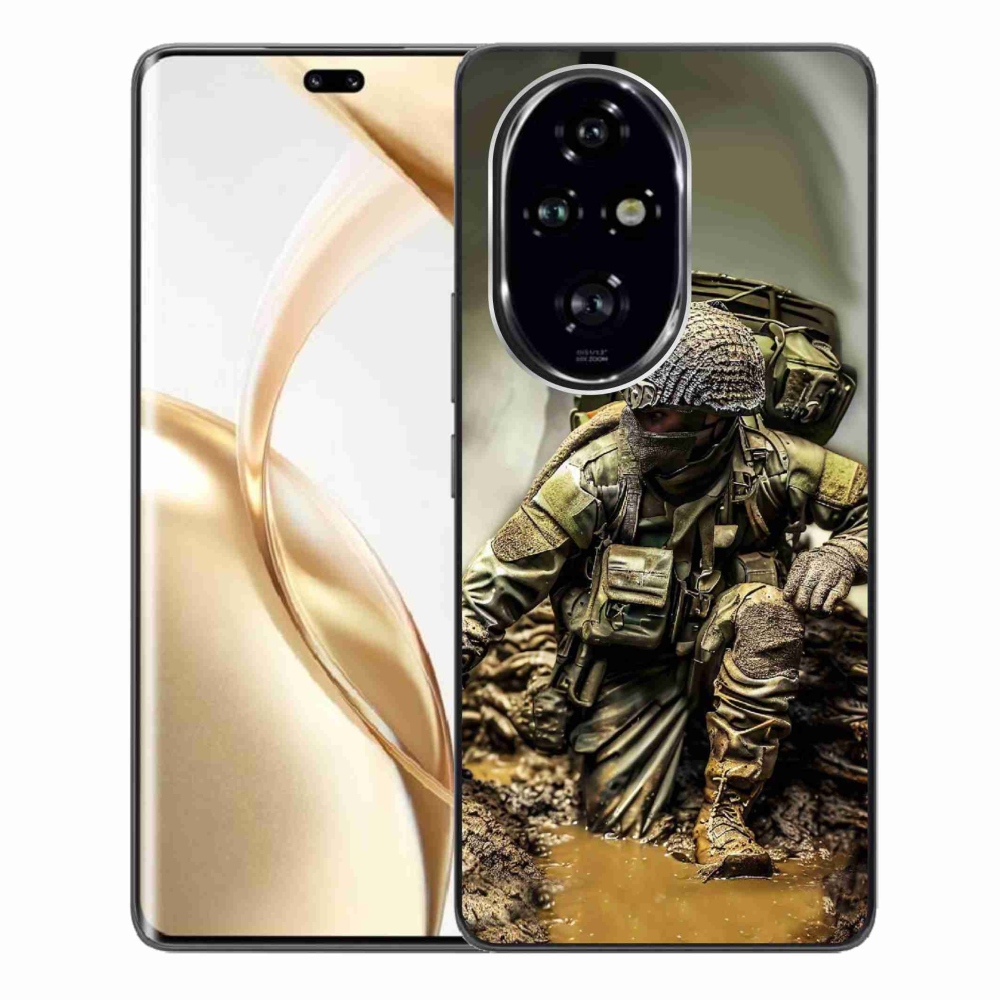 Zselés borítás mmCase a Honor 200 Pro 5G készülékhez - katona