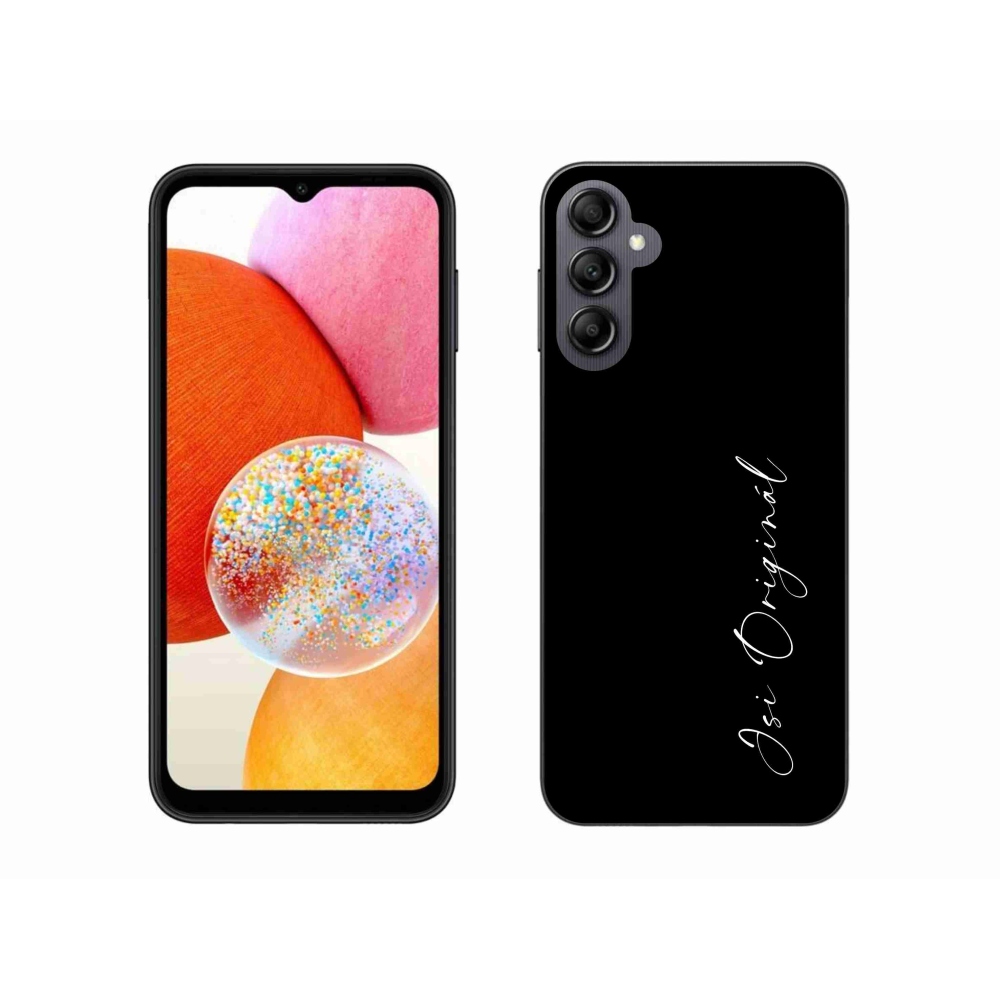 Gél borító mmCase Samsung Galaxy A14 4G/5G - te vagy az eredeti fekete háttér