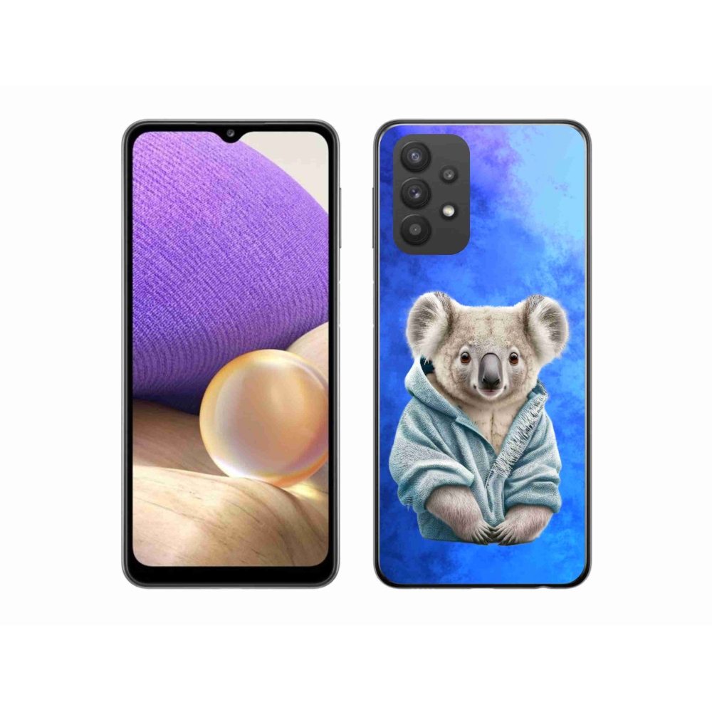Zselés borítás mmCase Samsung Galaxy A32 5G - koala pulóverben