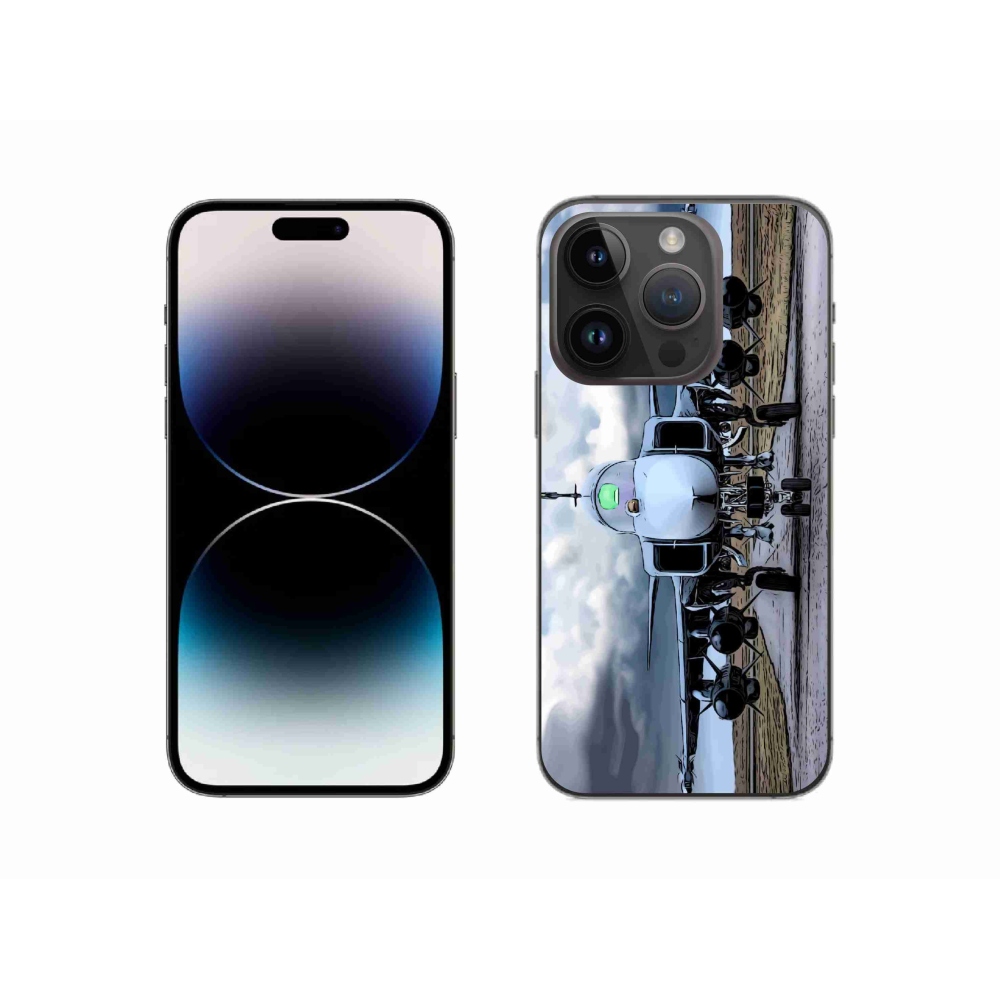Zselés borítás mmCase iPhone 14 Pro készülékhez - katonai repülőgépek