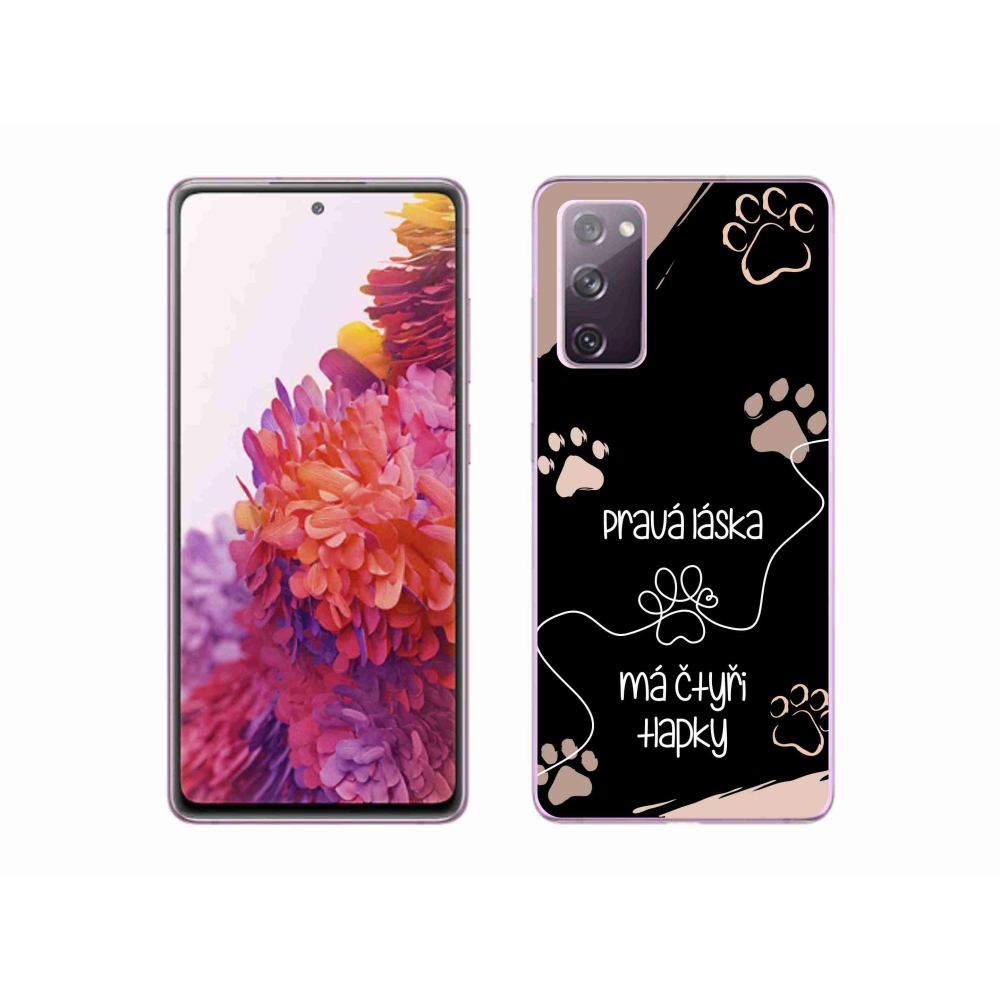 Zselés borítás mmCase Samsung Galaxy S20 FE készülékhez - kutyamotívum 1 fekete háttér