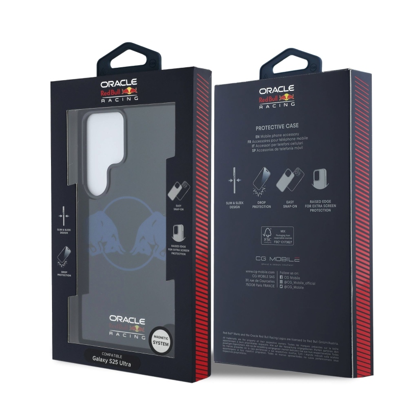 Red Bull PC/TPU Two Bulls Magsafe hátlap a Samsung Galaxy S25 Ultra Navy számára