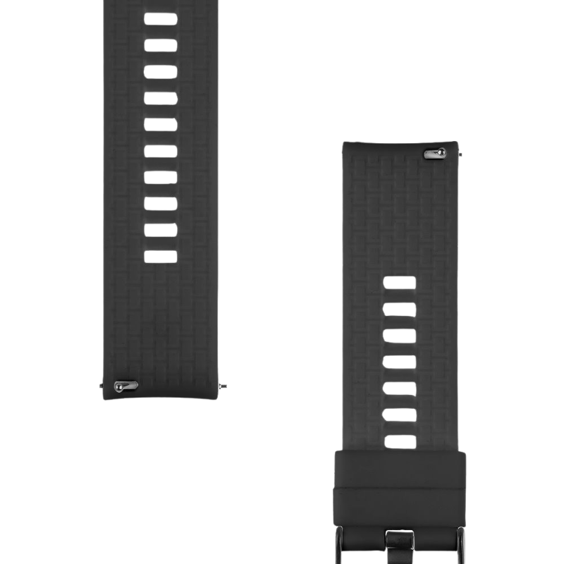 Tactical Quick Release szilikon szíj, 24 mm, fekete
