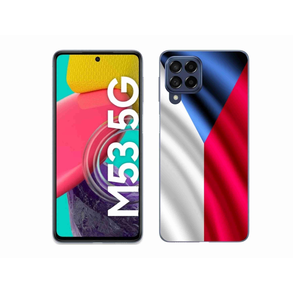 Gél védőhuzat mmCase Samsung Galaxy M53 5G - cseh zászlóhoz