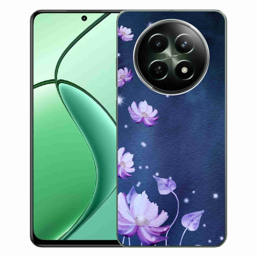 Gél tok mmCase a Realme 12 5G/12x 5G számára - hulló virágok