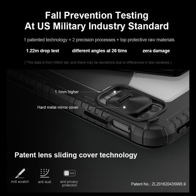 Nillkin Bumper Link billentyűzet tok (háttérvilágításos verzió) iPad 10.9 2022 Fekete