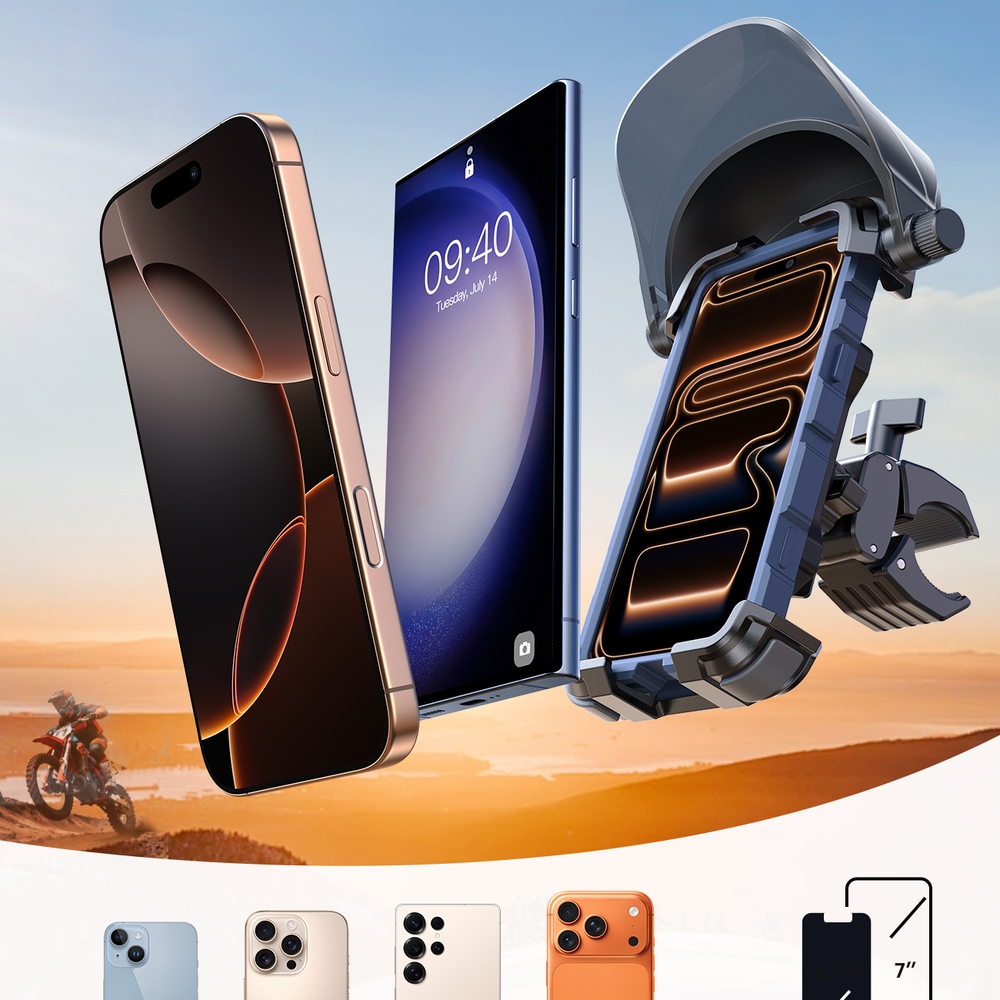 Joyroom JR-ZS528 kerékpártartó napellenzővel - fekete