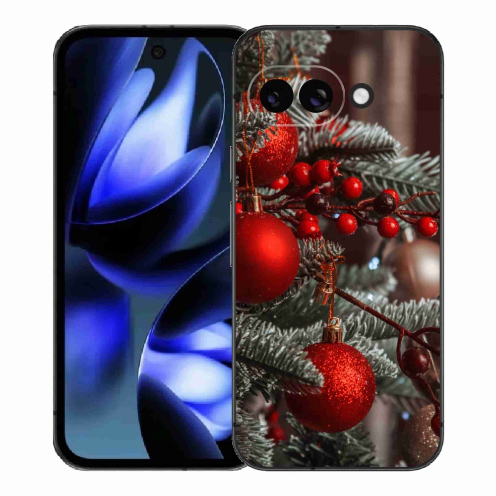 Gél borítás mmCase a Google Pixel 9a számára - karácsonyi dekorációk 2