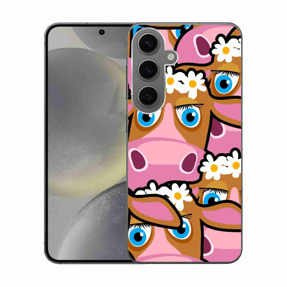 Gél borítás mmCase Samsung Galaxy S24 készülékhez - rajzfilmtehenek