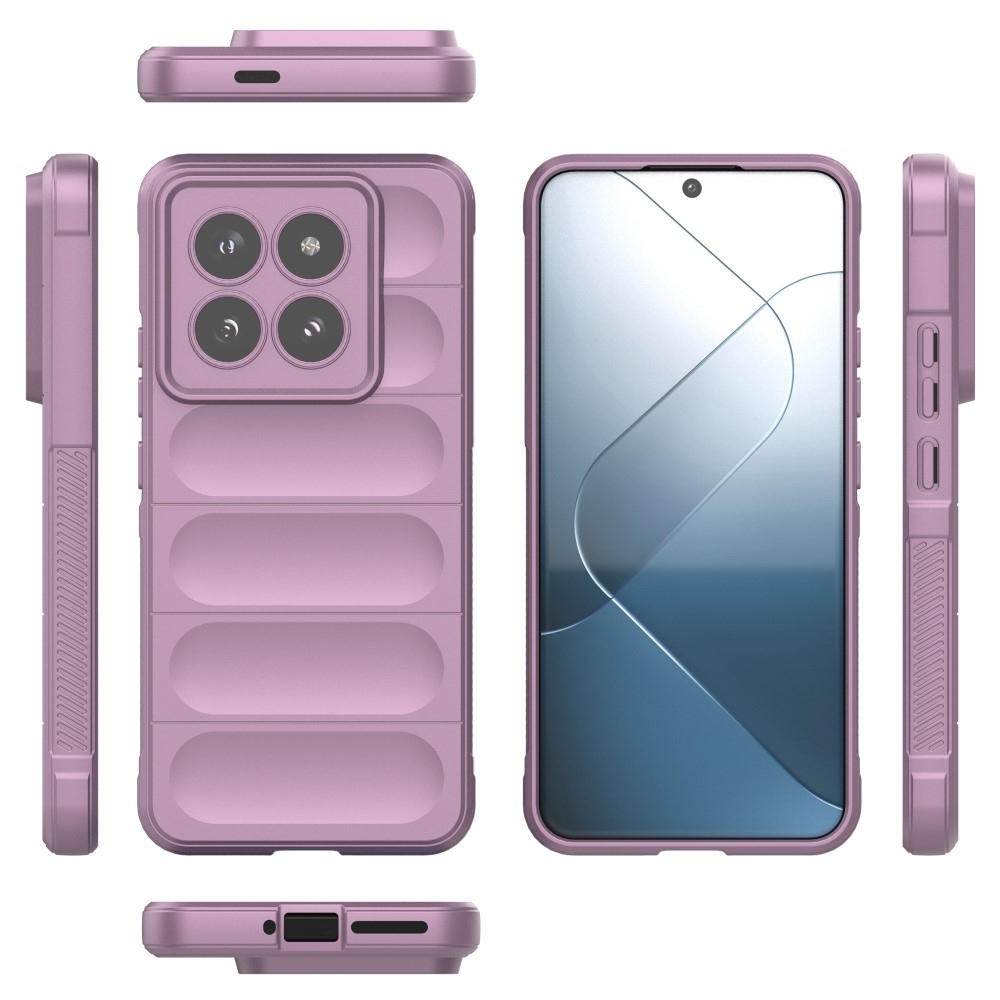 Rugg tartós zselés tok Xiaomi 14 Pro - világos lila