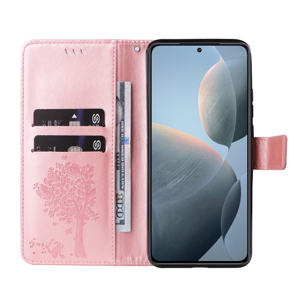 Fák könyve tok Xiaomi 14T - rózsaarany