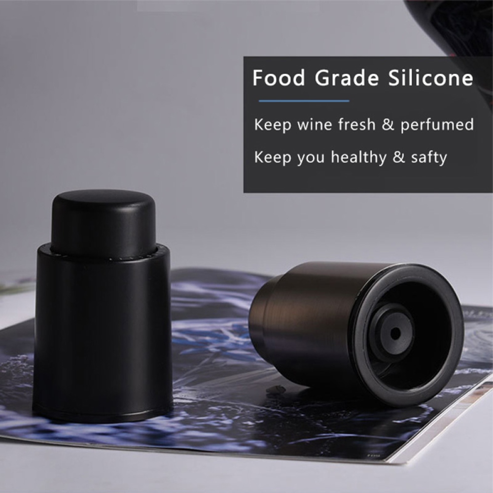 Bor- és prosecco kupak dátumjelzővel - fekete