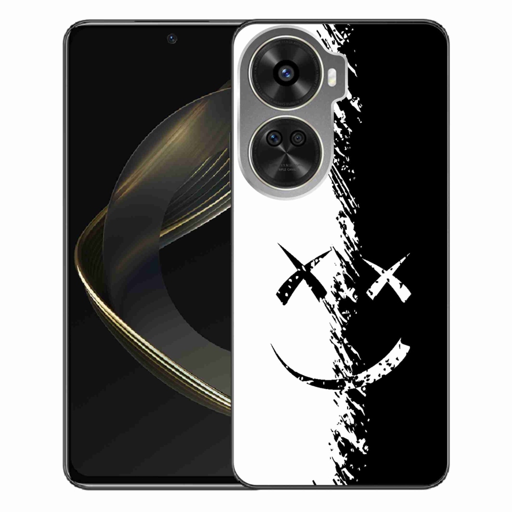 Gél borító mmCase a Huawei Nova 12 SE-hez - fekete-fehér mosolygó
