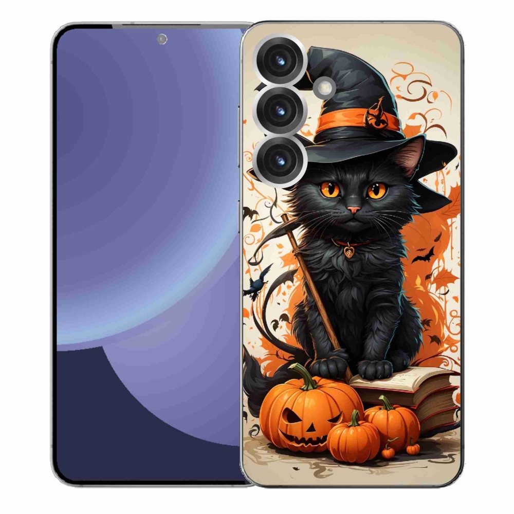 Zselés borítás mmCase Samsung Galaxy S25+ - macska varázslóhoz