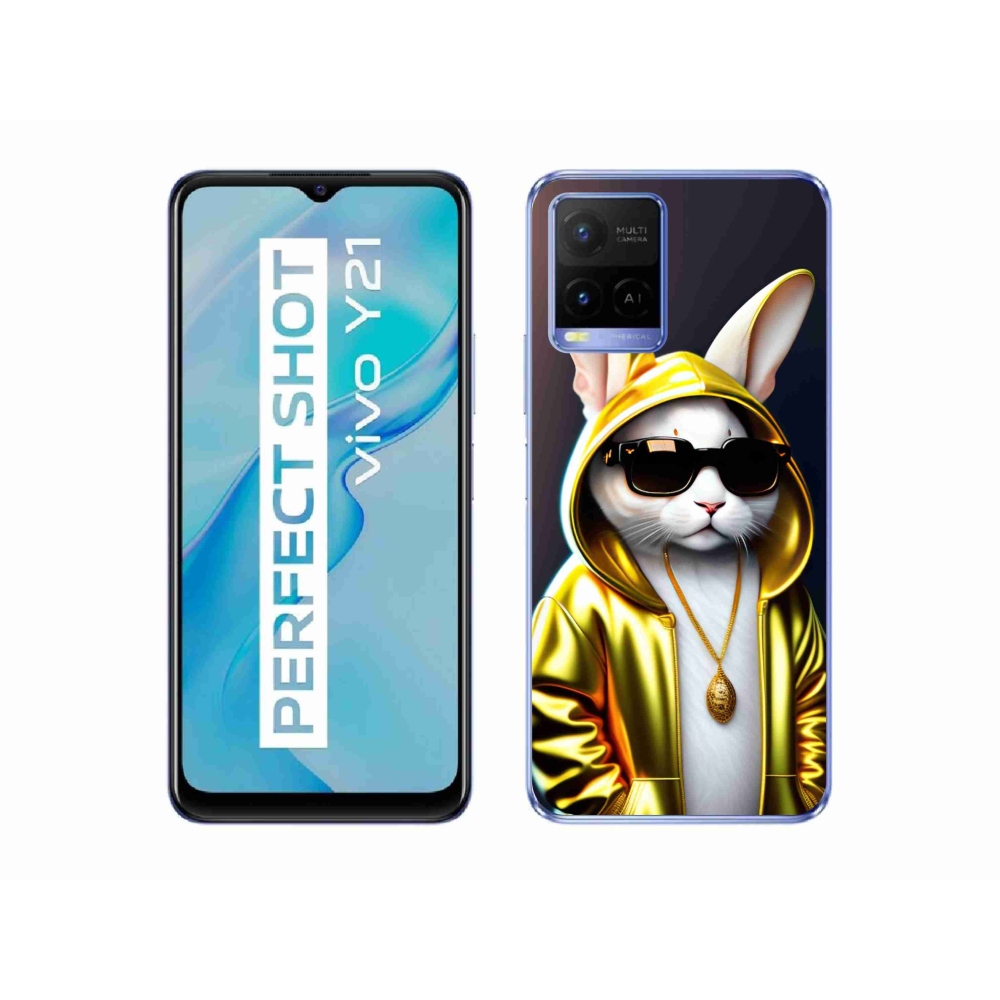 Zselés borítás mmCase a Vivo Y21/Y21s/Y33s modellekhez - cat boss