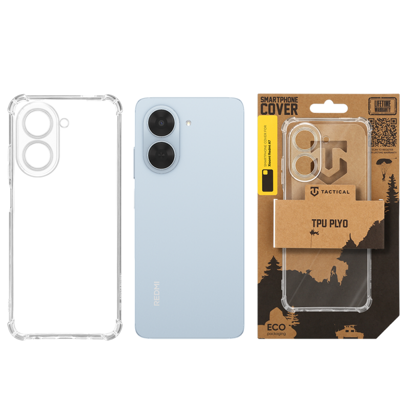 Tactical TPU Plyo tok a Xiaomi Redmi A7-hez, átlátszó