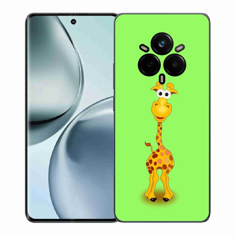 Gél borítás mmCase a Realme 14 Pro 5G készülékhez - rajzfilm zsiráf