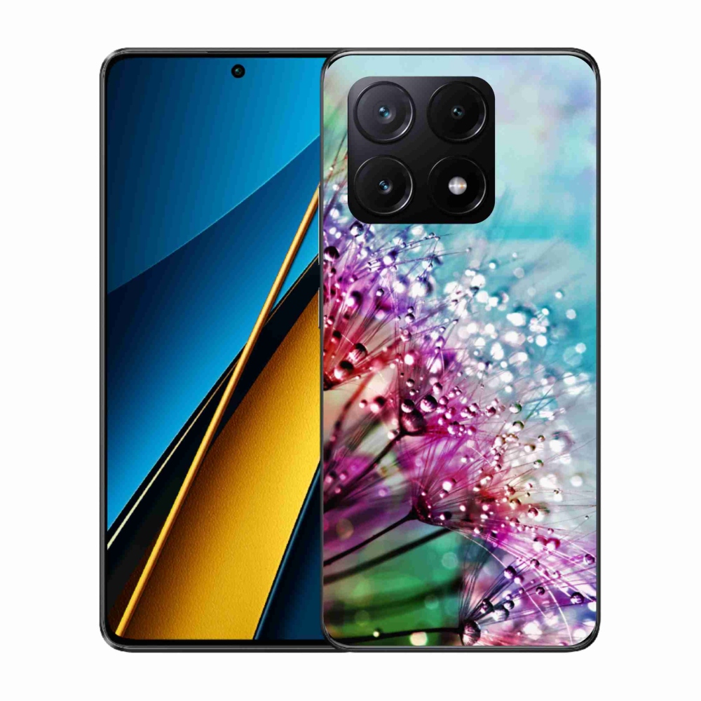 Gél borítás mmCase a Xiaomi Poco X6 Pro 5G számára - színes virágok
