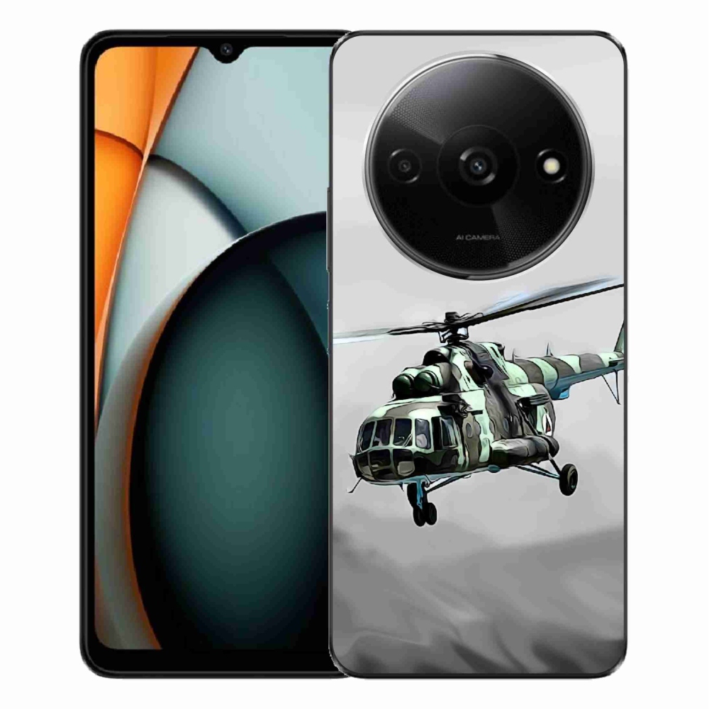 Gél borítás mmCase a Xiaomi Redmi A3-hoz - katonai helikopter