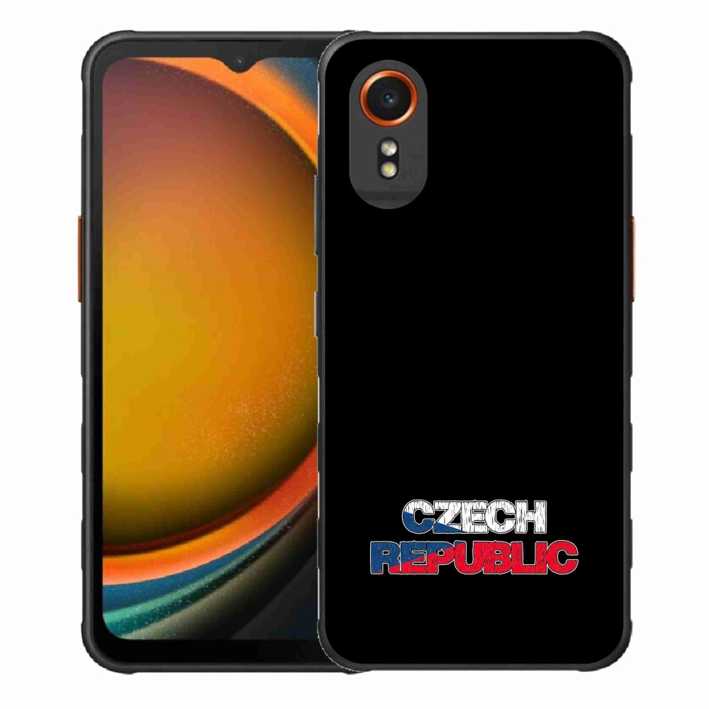 Gél borítás mmCase Samsung Galaxy Xcover 7 - Csehország fekete háttérrel