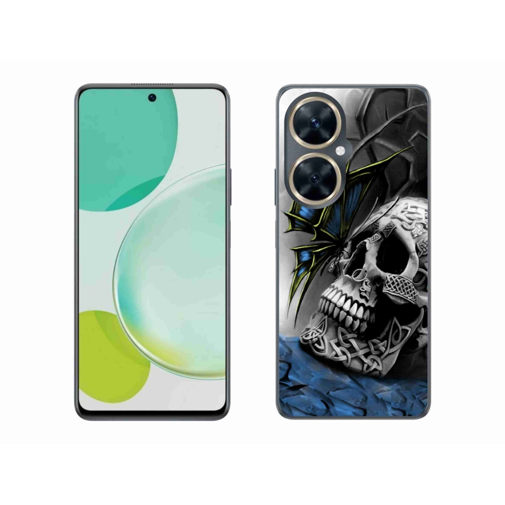 Gél borítás mmCase a Huawei Nova 11i készülékhez - pillangó és koponya