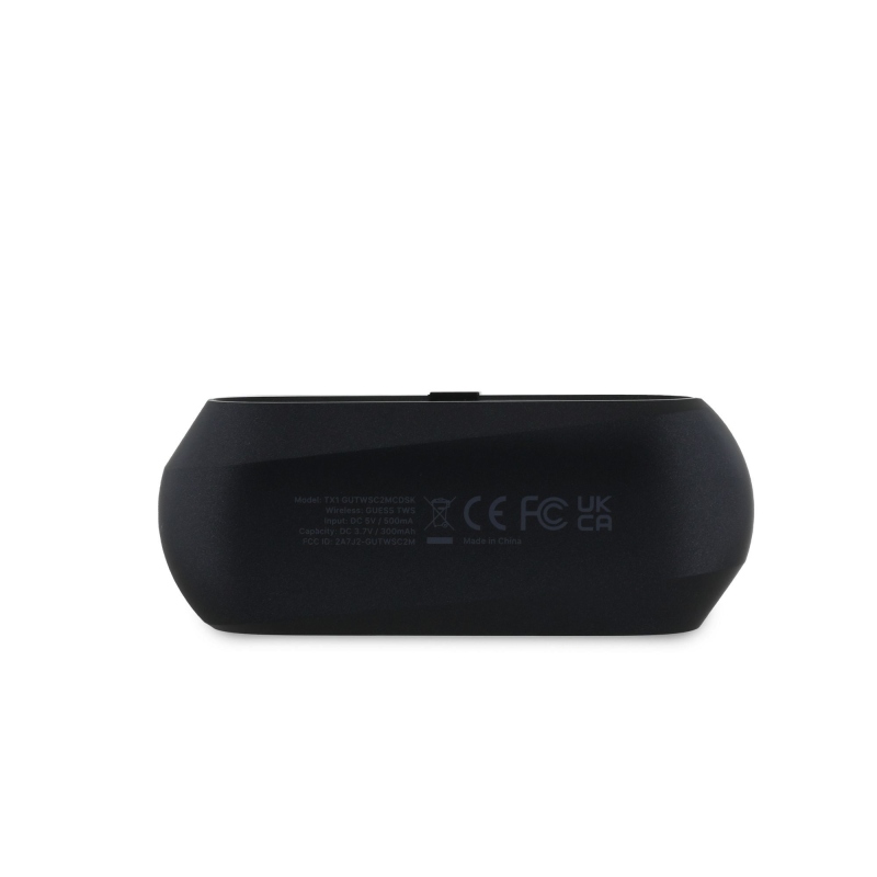 Guess hosszúkás fém ENC TWS vezeték nélküli fejhallgató fekete