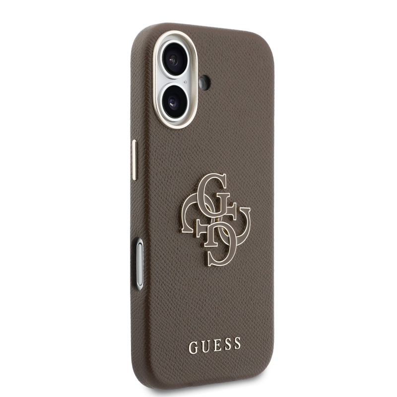 Guess PU gyanta logós hátlap iPhone 17 barna színű iPhone 17-hez