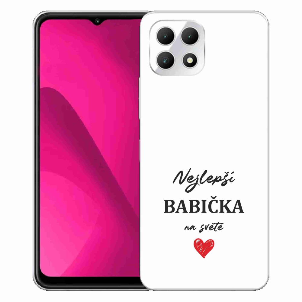 Gél borító mmCase a T-Mobile T Phone 2 - Best Grandma 1 fehér háttérhez