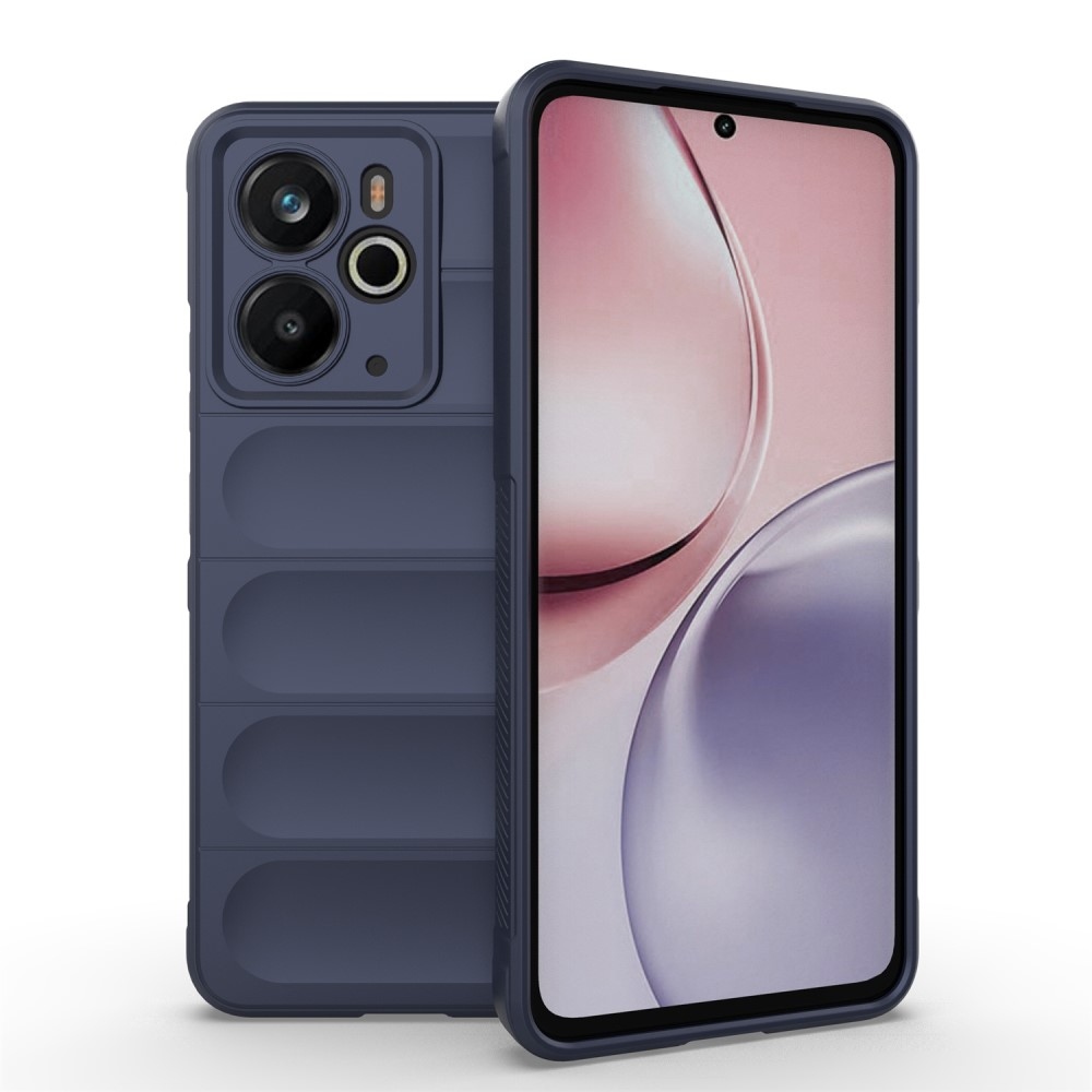 Rugg tartós zselés tok a Realme 14 5G készülékhez - sötétkék