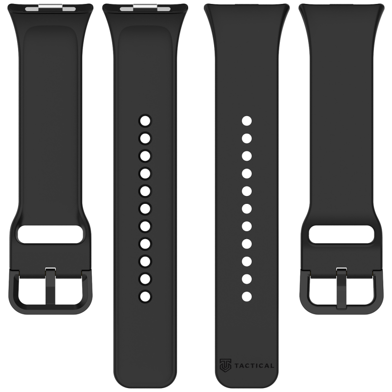Tactical szilikon karkötő a Xiaomi Redmi Watch 4/5/6-hoz, fekete