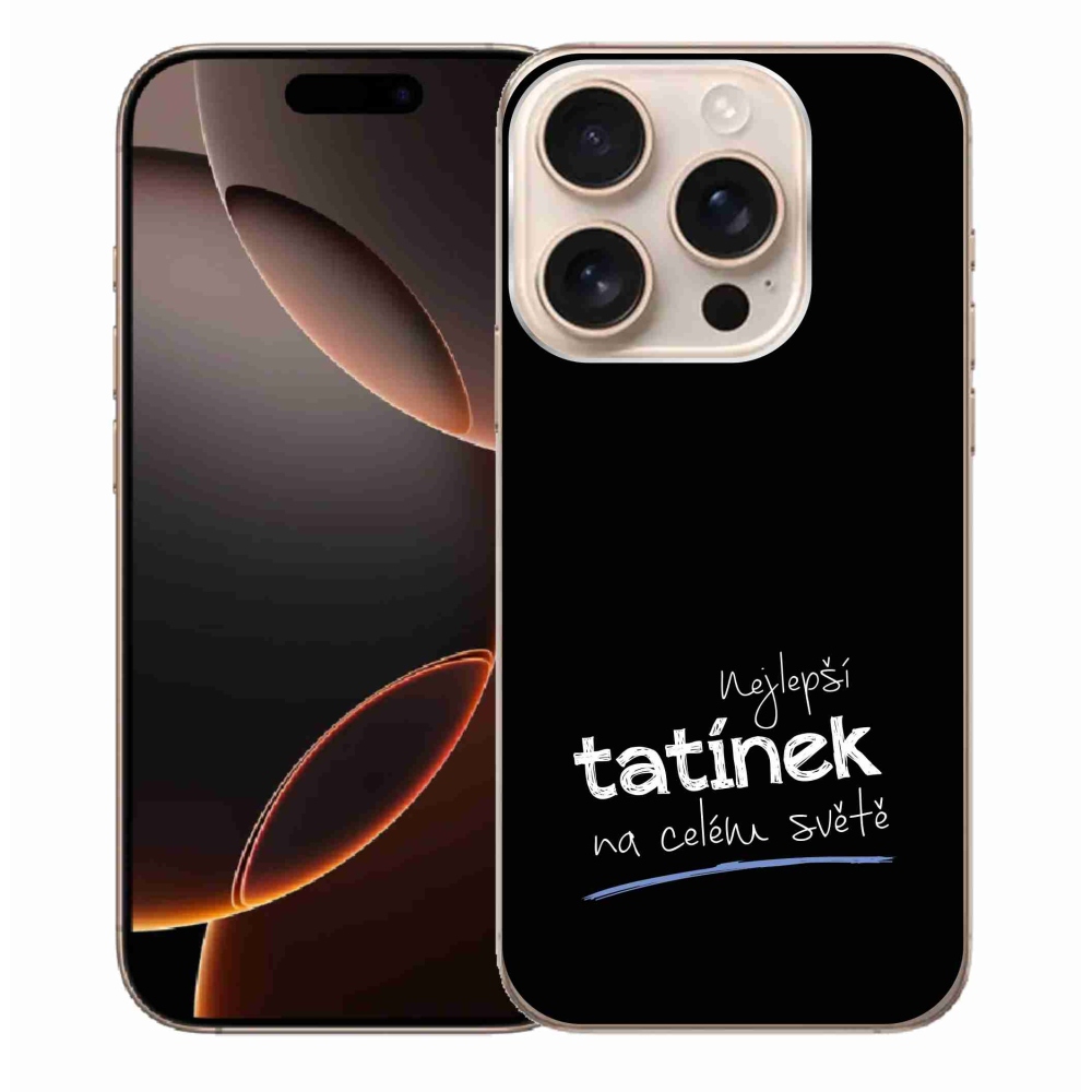 Gél borítás mmCase iPhone 16 Pro Max készülékhez - Best Daddy 4 fekete háttér