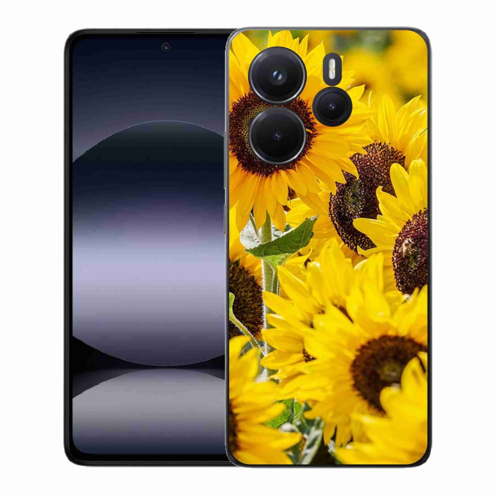 Gél borítás mmCase a Xiaomi Redmi Note 14-hez - Napraforgó