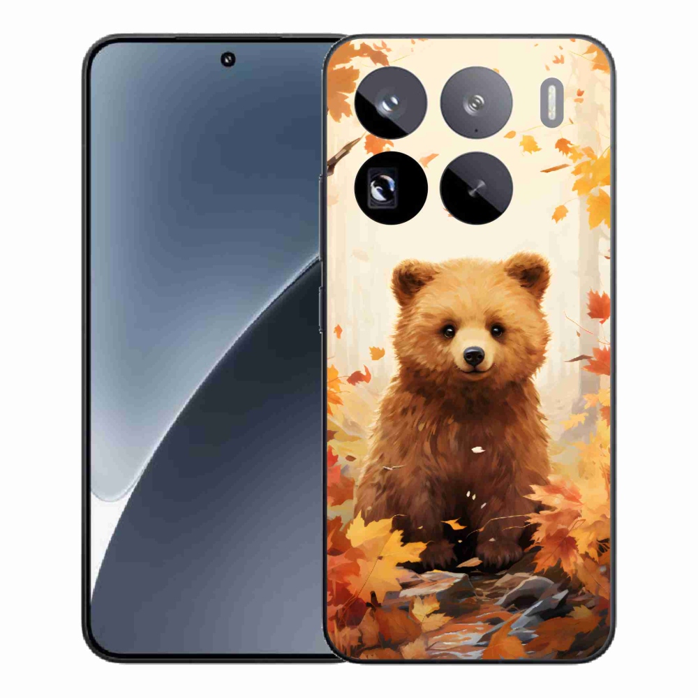 Gél borítás mmCase a Xiaomi 15 Pro számára - medve az erdőben