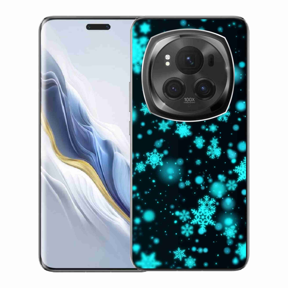 Zselés borítás mmCase a Honor Magic 6 Pro 5G készülékhez - hópelyhek 1
