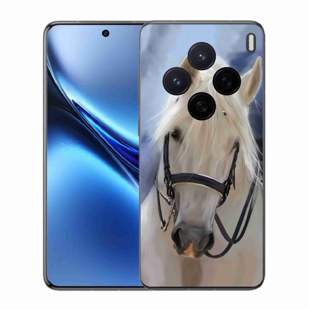 Zselés borítás mmCase a Vivo X200 5G-hez - fehér ló