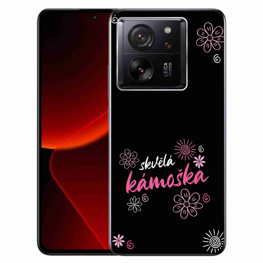 Gél borítás mmCase a Xiaomi 13T/13T Pro számára - nagyszerű haver fekete háttérrel