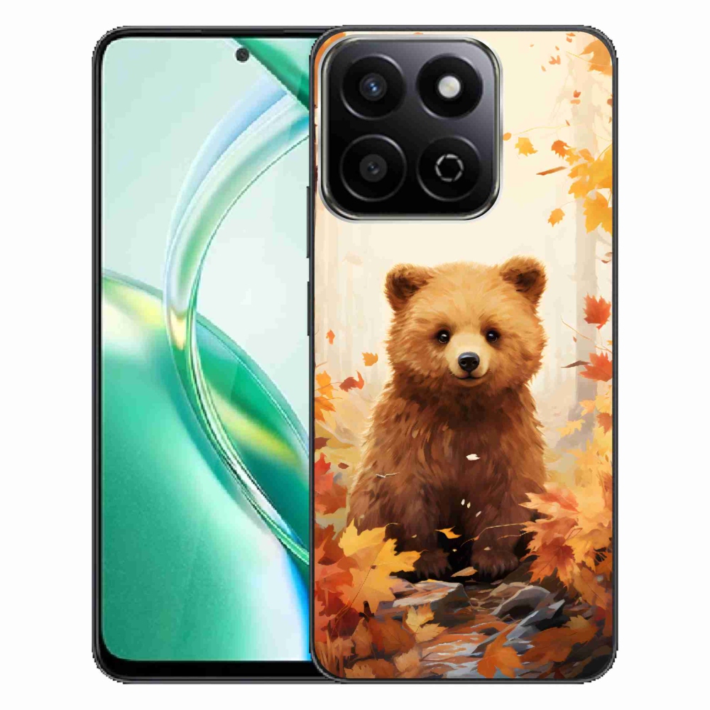 Zselés borítás mmCase a Honor 200 Smart 5G számára - medve az erdőben