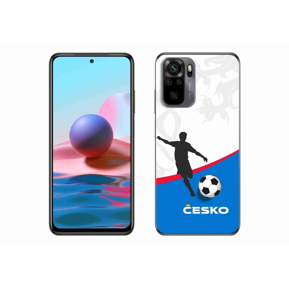 Gél borítás mmCase a Xiaomi Redmi Note 10 4G - futball Csehország 1